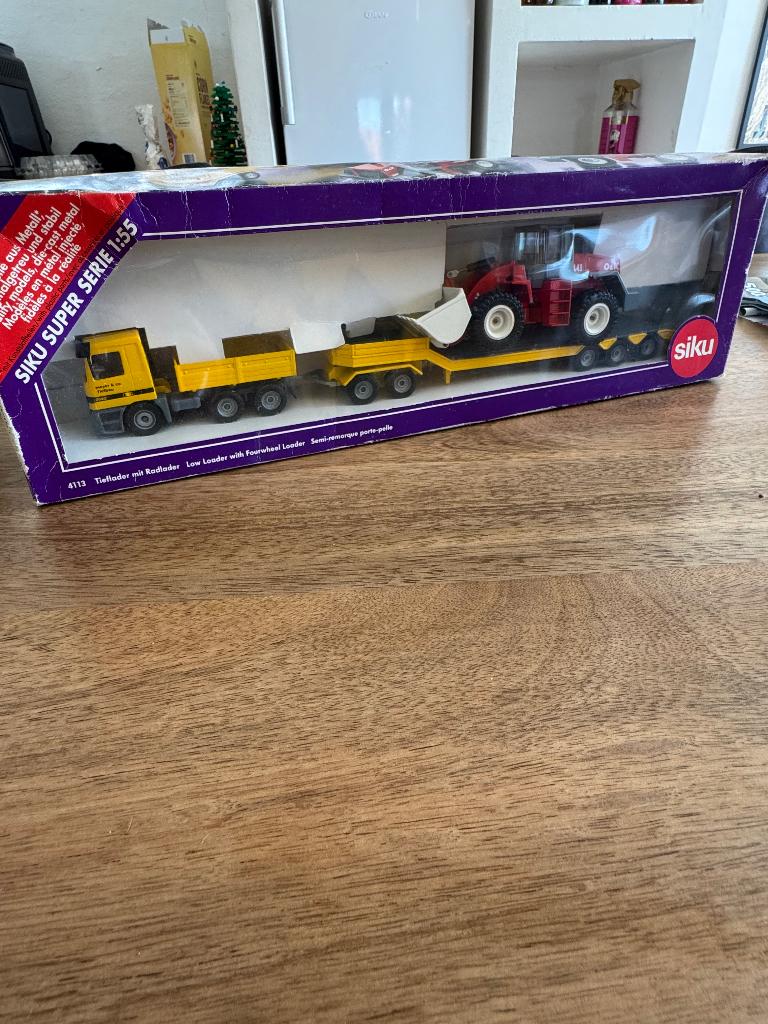 Siku Mb Meyer & co dieplader met shovel in ovp, Ophalen of Verzenden, Nieuw, Bus of Vrachtwagen, SIKU
