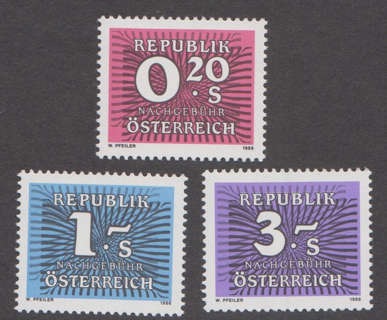 Oostenrijk port 261/63postfris, Ophalen of Verzenden, Postfris