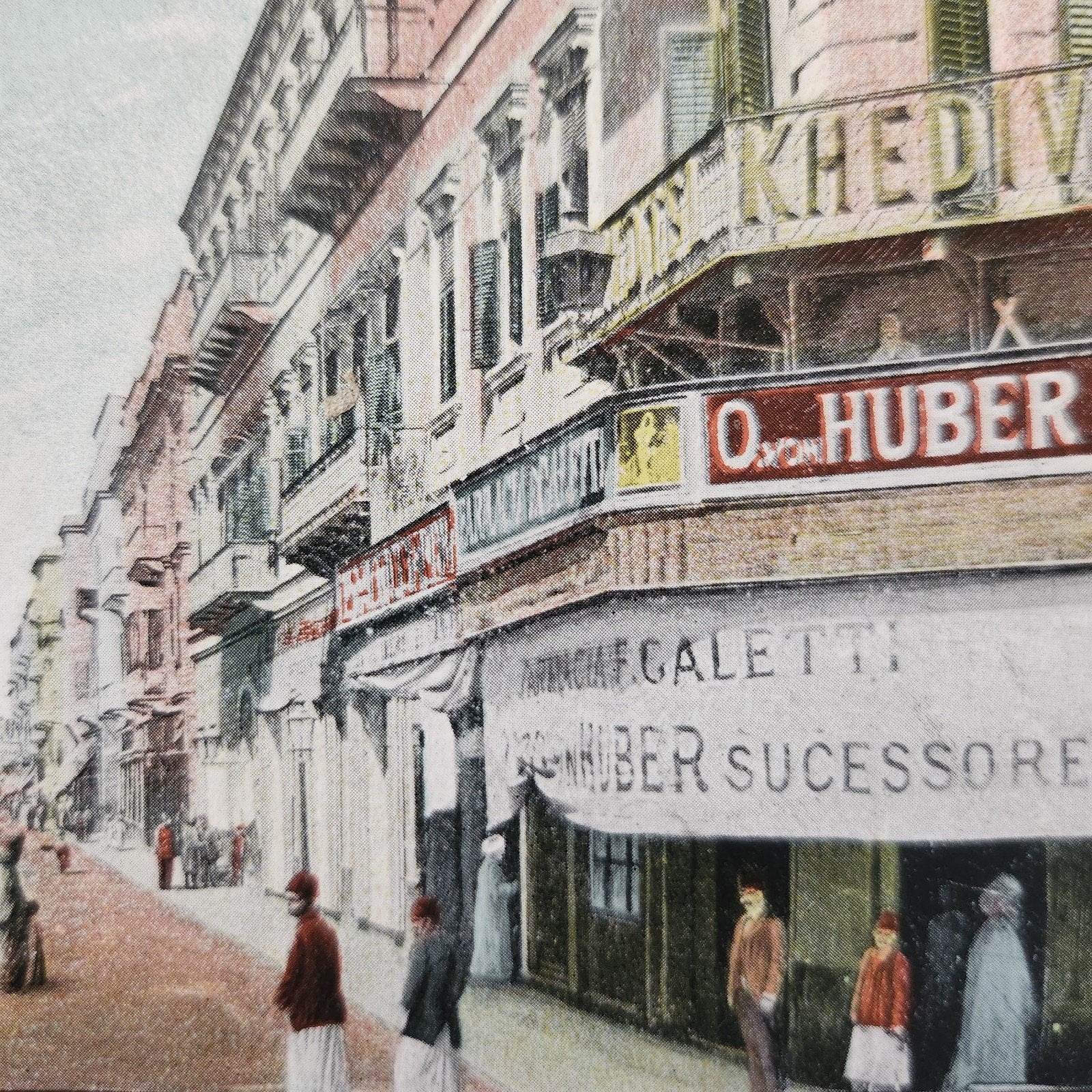 1905 Ansichtkaart Alexandrië, Egypte - Rue Cherif-Pacha, Verzamelen, Verzenden, Voor 1920, Gelopen, Buiten Europa