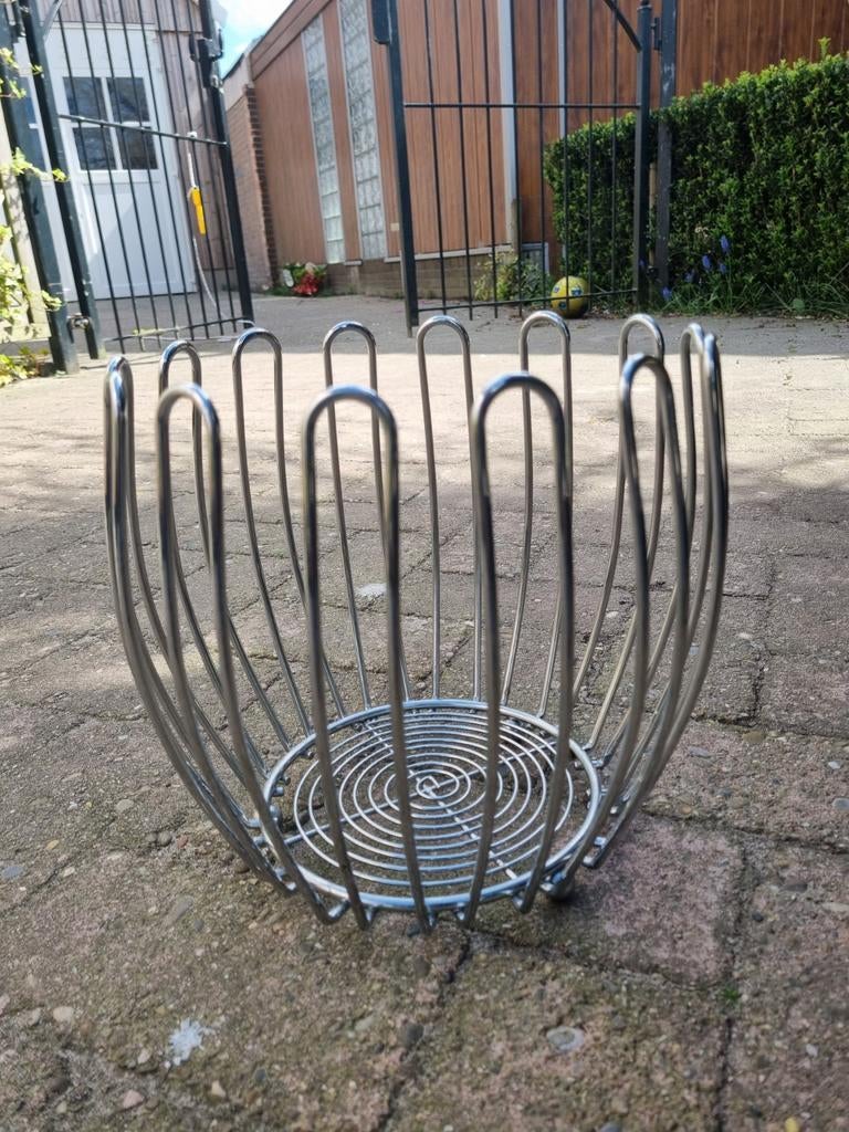 Leuke fruitmand draadmand metaal, Ophalen, Rond, Overige materialen
