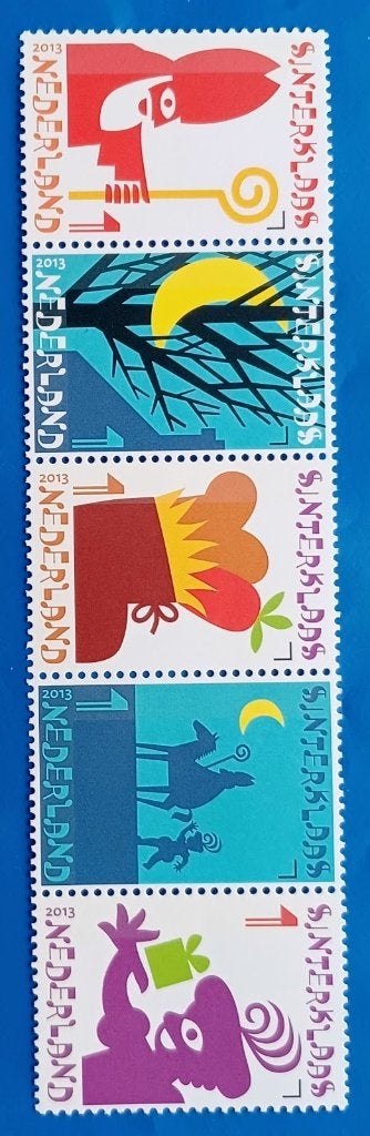 NVPH 3108-3112 Sinterklaas 2013 - Serie van 5, Verzenden, Na 1940, Postfris