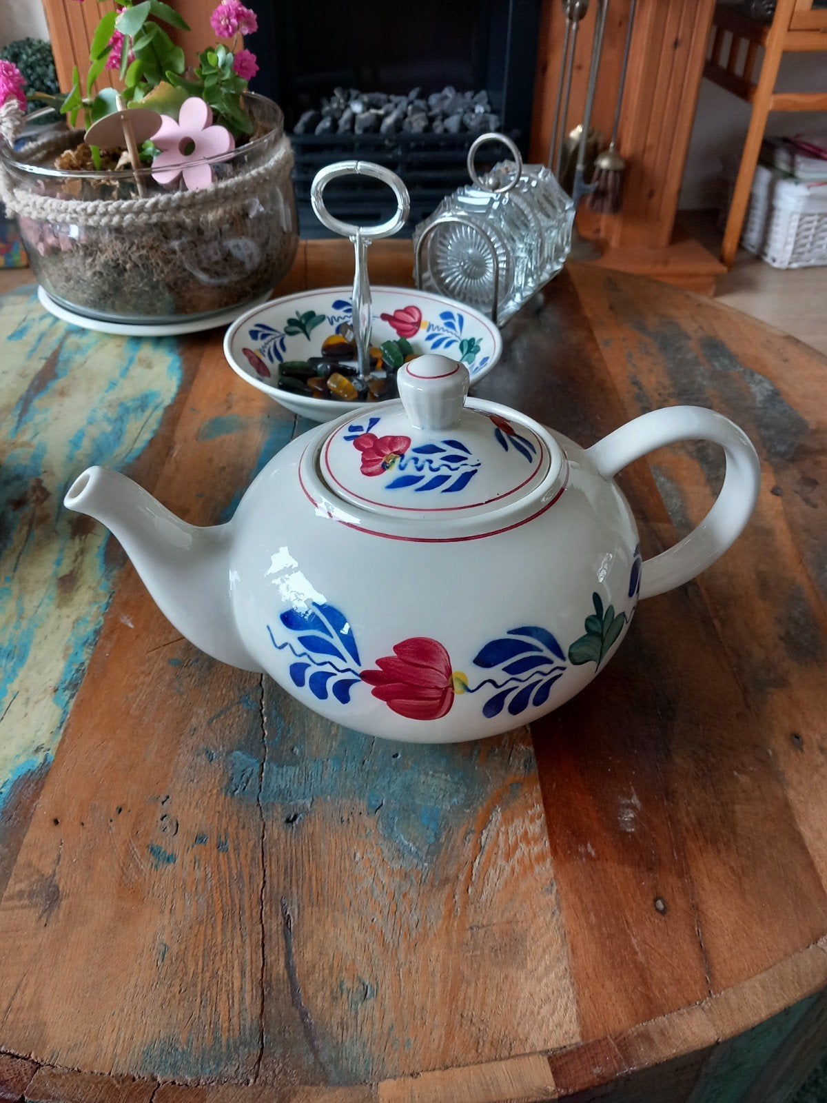 Boerenbont  theepot Boerenbontd, Huis en Inrichting, Keuken | Servies, Ophalen, Overige typen, Zo goed als nieuw, Aardewerk