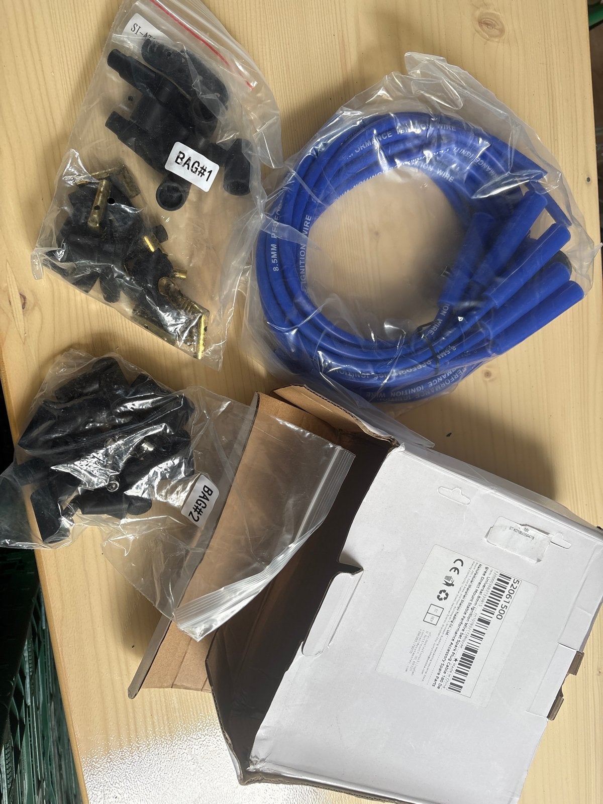 Universele 8.5MM Bougiekabel Set - Blauw, Ophalen of Verzenden, Nieuw, Universele onderdelen