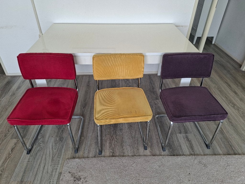 Eettafel met stoelen, Ophalen, Gebruikt, 50 tot 100 cm, Vijf personen of meer
