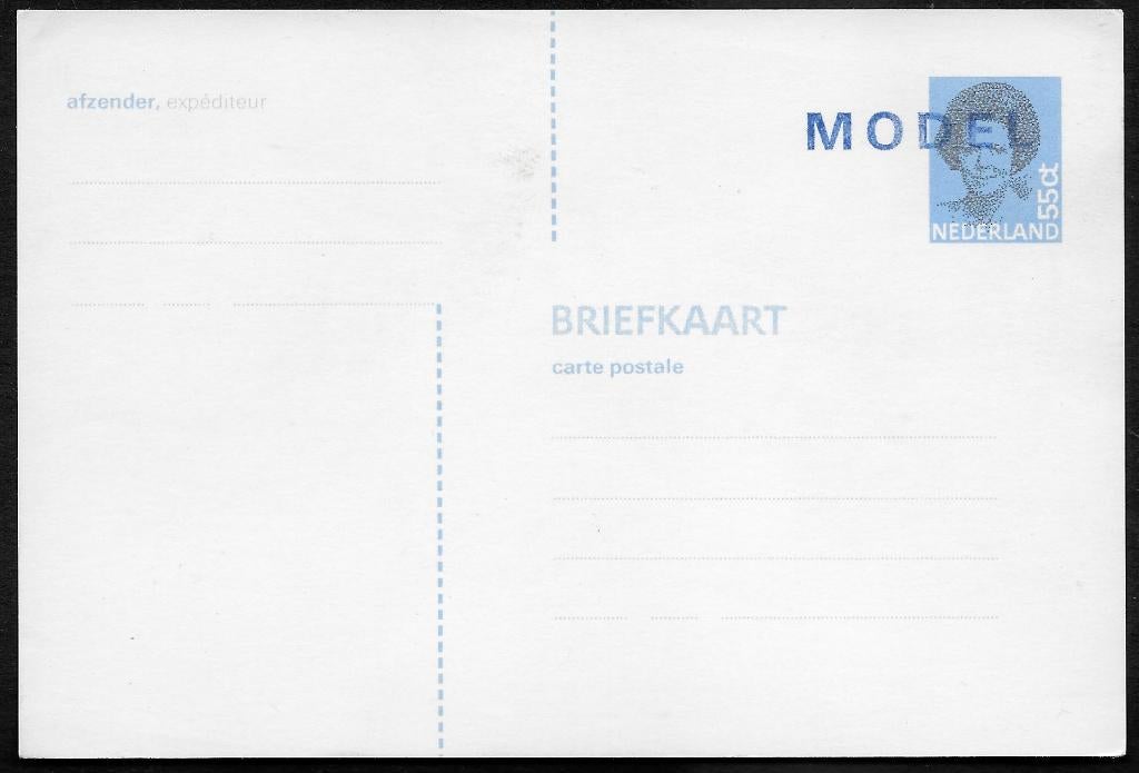 Briefkaart 368b MODEL Lees Info., Postzegels en Munten, Ophalen of Verzenden, Briefkaart