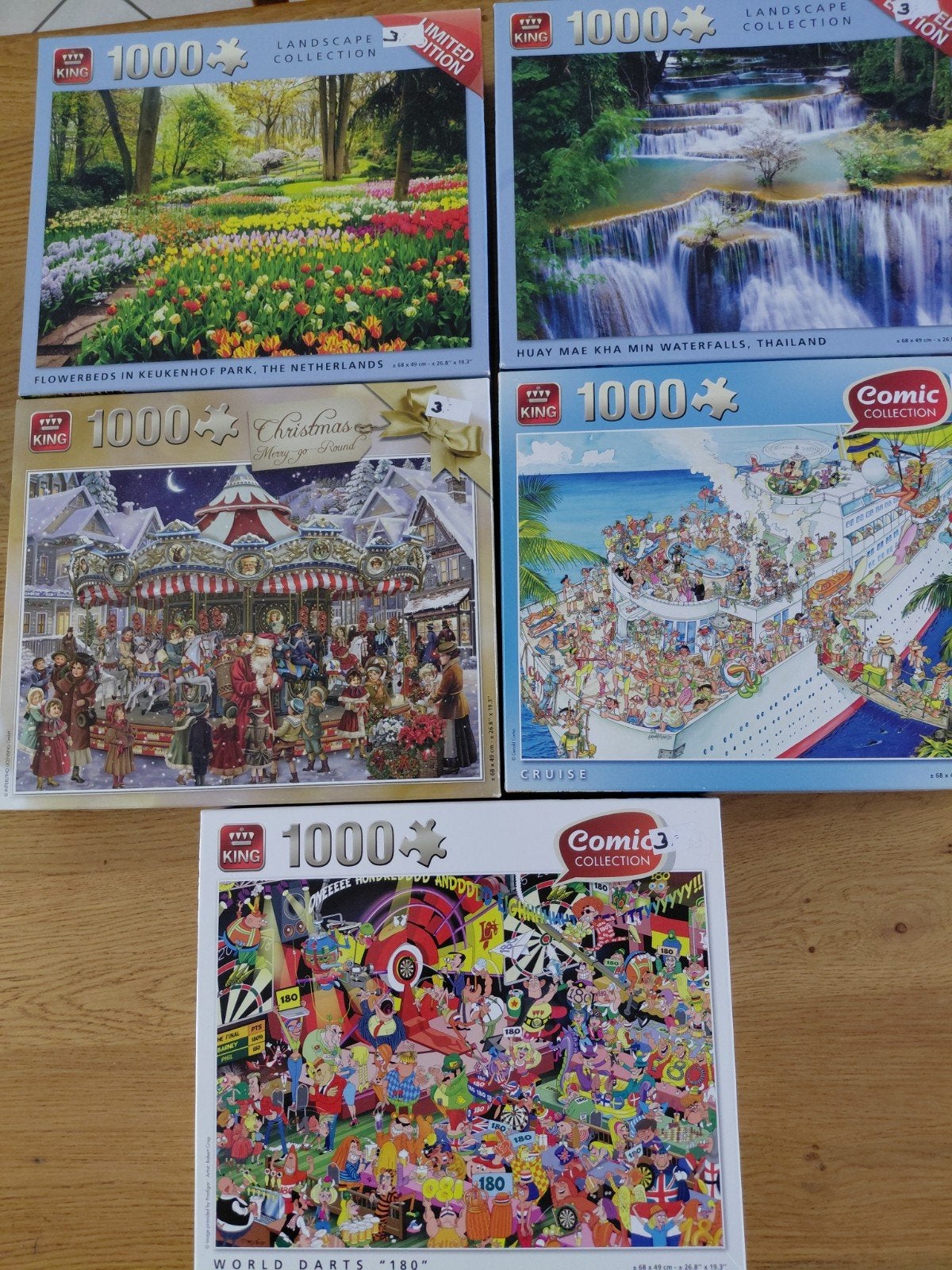 king puzzels, Hobby en Vrije tijd, Denksport en Puzzels, Ophalen, 500 t/m 1500 stukjes, Zo goed als nieuw, Legpuzzel