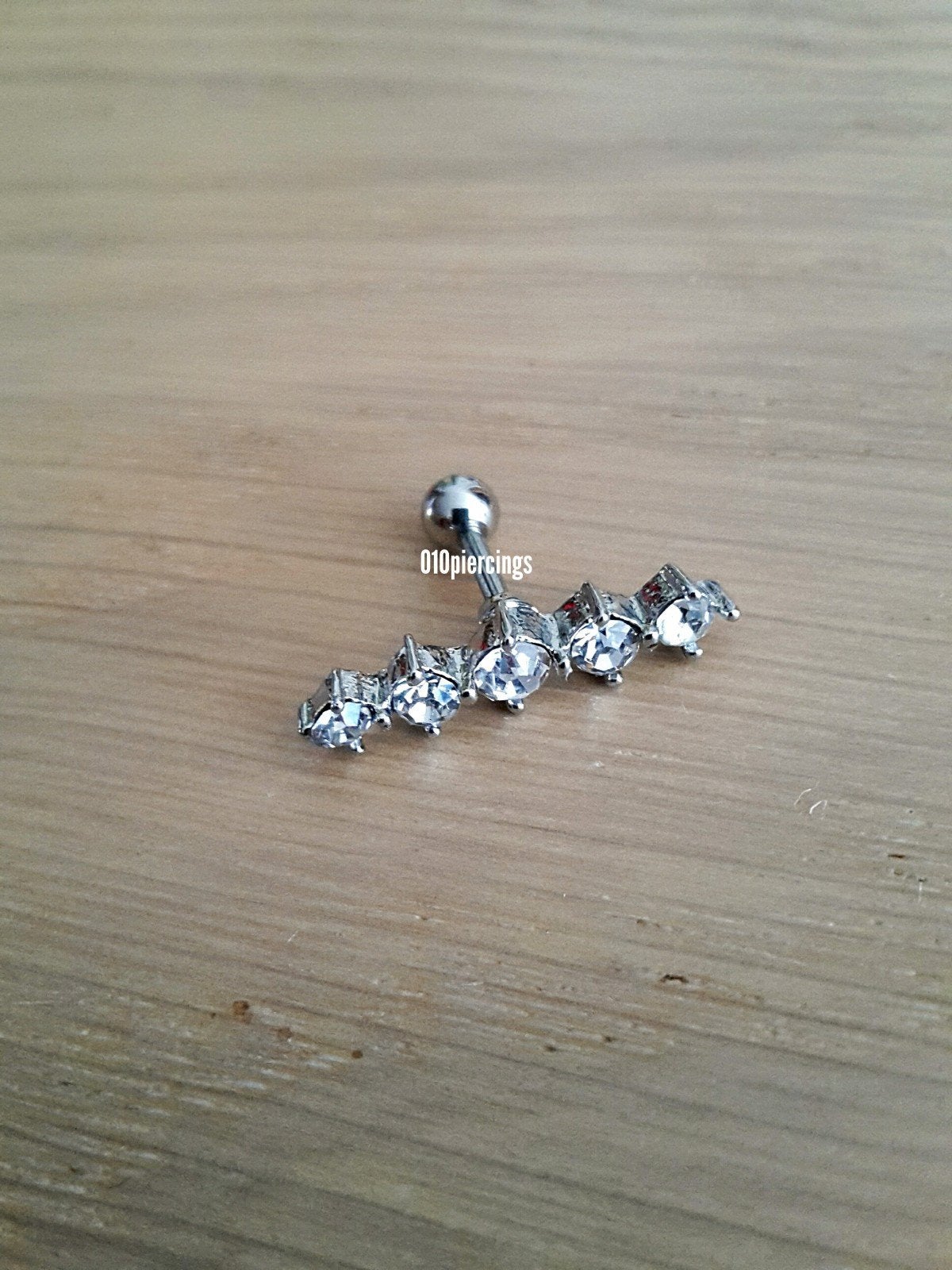 Nieuwe tragus, helix, oorpiercing. 5 Steentjes., Sieraden, Tassen en Uiterlijk, Piercings, Ophalen of Verzenden, Zo goed als nieuw