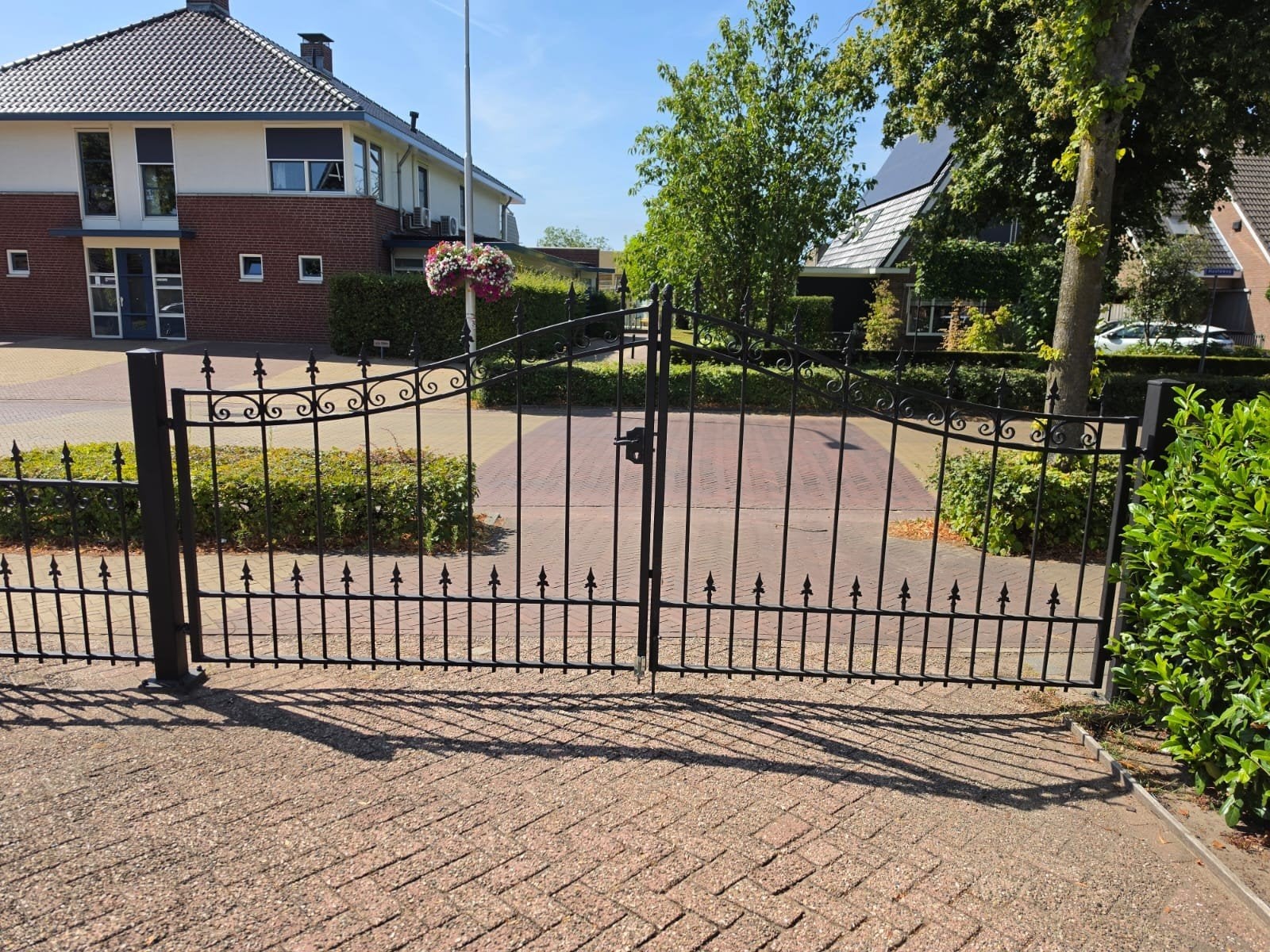 ijzeren hek 10,81 meter 4, Tuin en Terras, Tuinhekken en Hekwerk, Ophalen, Gebruikt, IJzer, Sierhekwerk