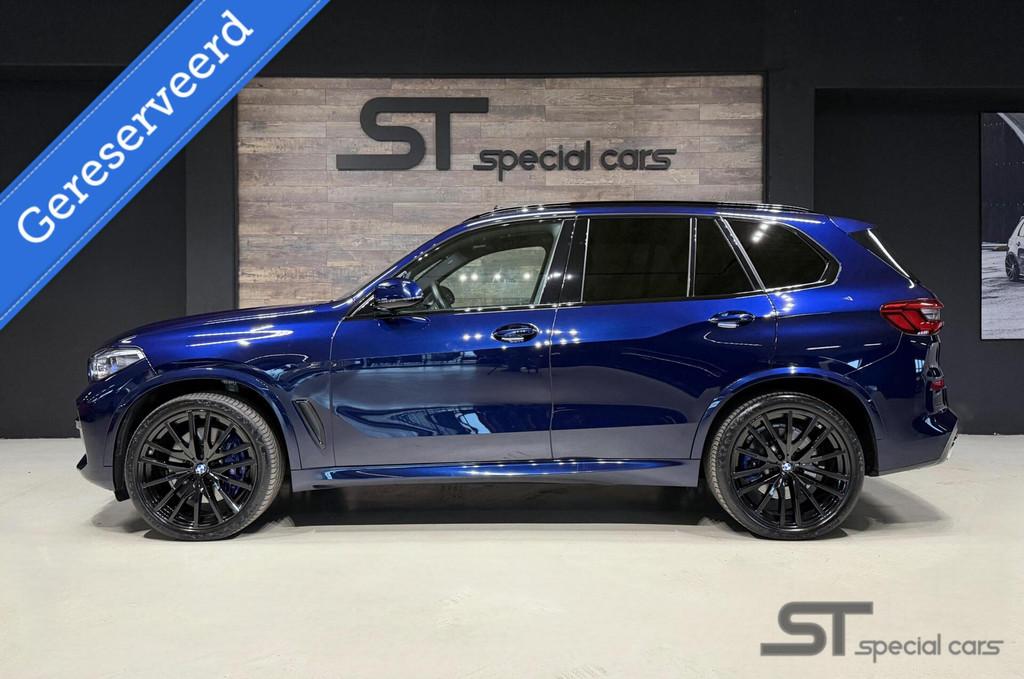 BMW X5 xDrive40i High Executive 7p.|Laser|GPS Volgsysteem, Automaat, Gebruikt, Met garantie (alle), Blauw