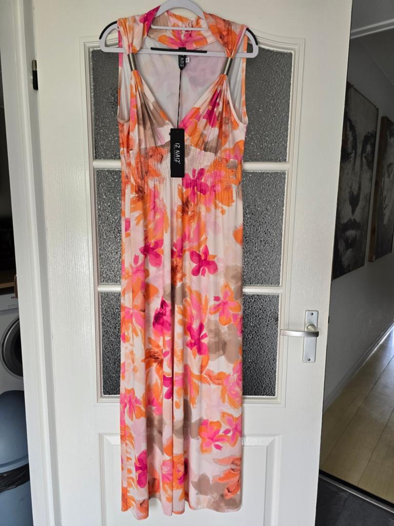 Nieuwe lange travel jurk iz naiz maat 3, Kleding | Dames, Blauw, Maat 42/44 (L), Nieuw, Ophalen of Verzenden