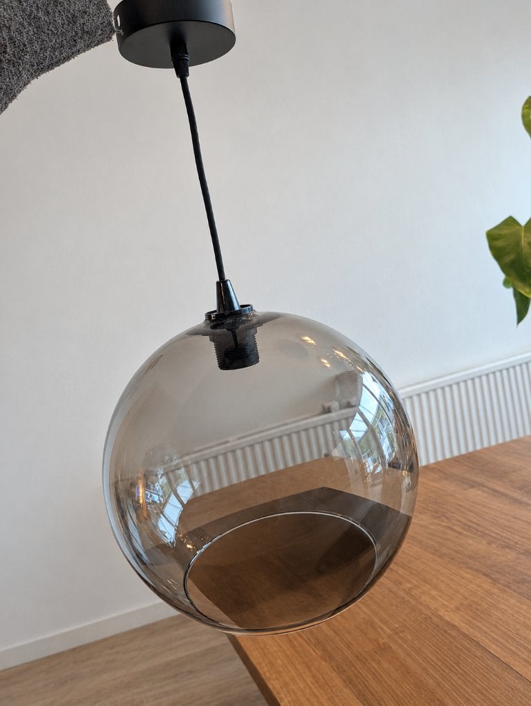 Plafondlamp van glas, Ophalen, Hanglamp, 28 cm, Glas