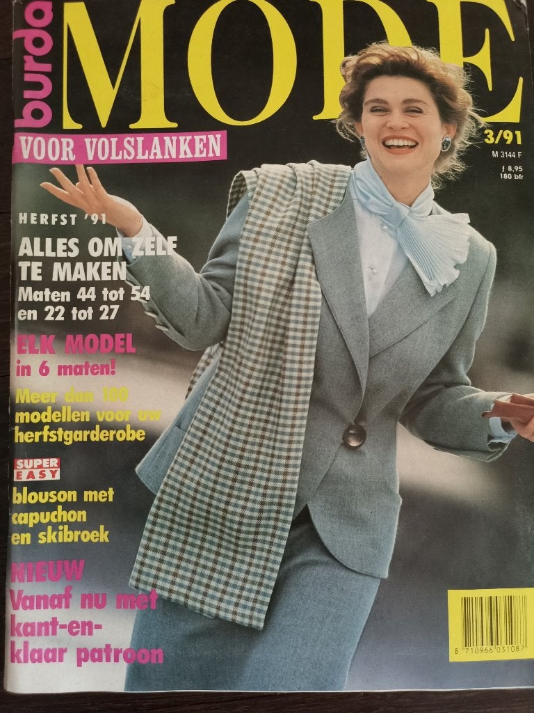 Burda herfst  1991 mode voor volslanken, Ophalen of Verzenden, Zo goed als nieuw, Vrouw, Burda