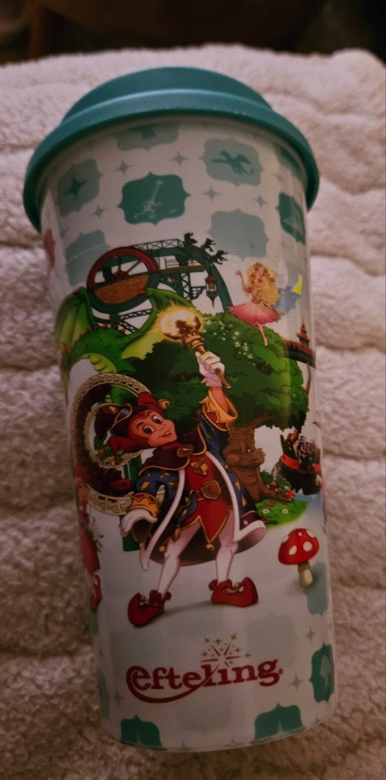 Efteling Koffiebeker - Sprookjesbos, Ophalen of Verzenden, Gebruikt, Gebruiksvoorwerp