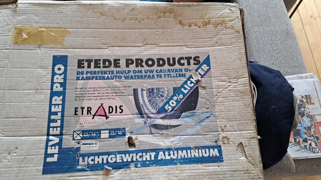 Etede Leveller Pro: Caravan/Kampeerauto Waterpas, Ophalen of Verzenden, Gebruikt