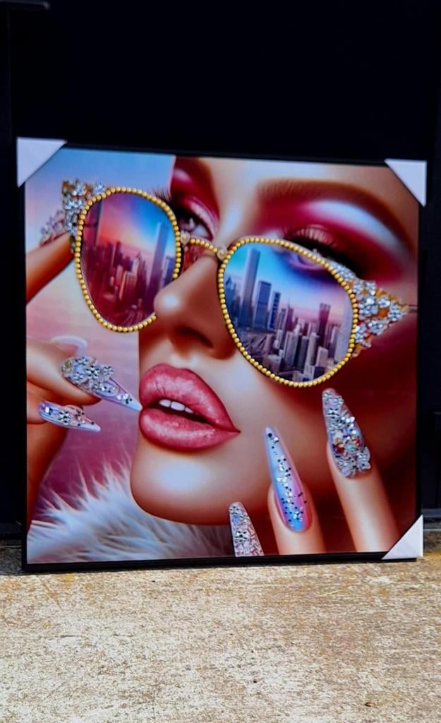 Bling-bling, chigue, powerful, over the top look lady💎, Ophalen, ., Nieuw, Print