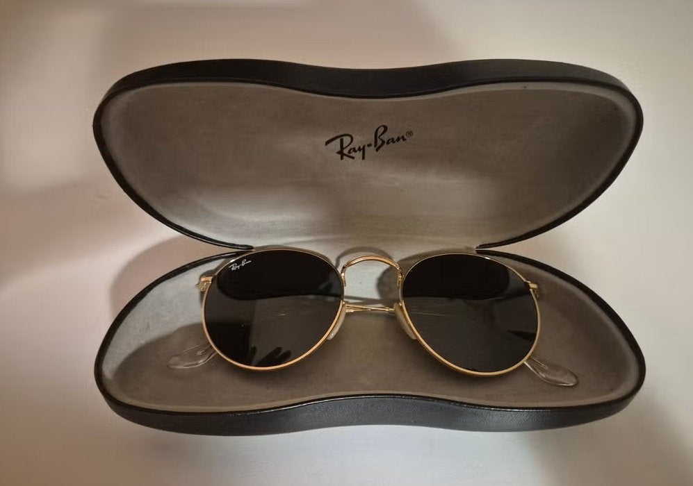 Ray-Ban Round Metal RB3447 (unisex), Ophalen, Zonnebril, Zwart, Nieuw