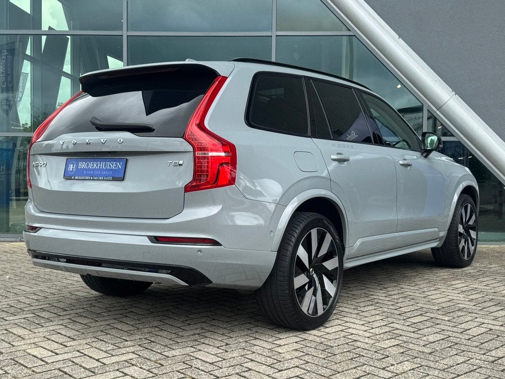 Volvo XC90 2.0 T8 Plug-in hybrid AWD Ultra Dark 455pk Luchtv, Adaptive Cruise Control, Gebruikt, Zwart, 4 cilinders