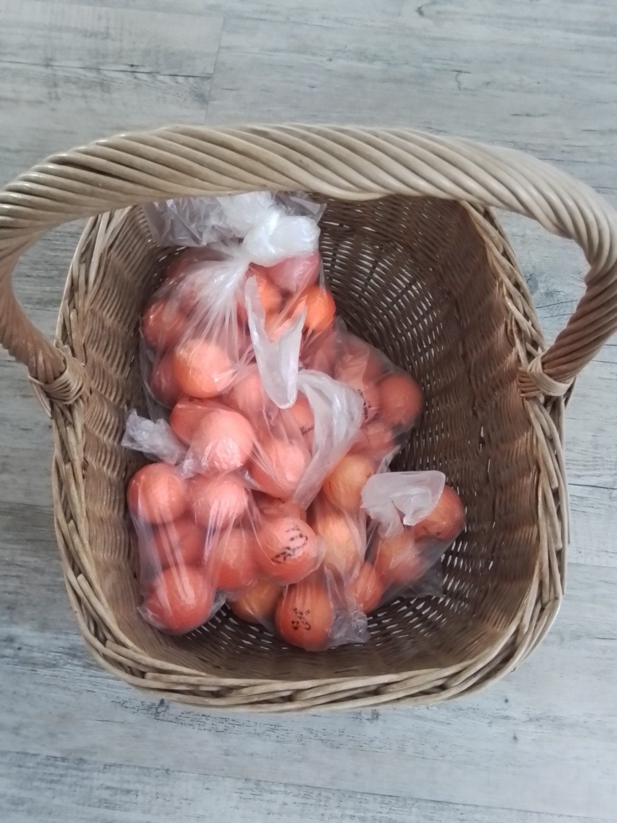 60 Stuks oranje golfballen, gebruikt, maar goede staat., Ophalen, Gebruikt, Bal(len)