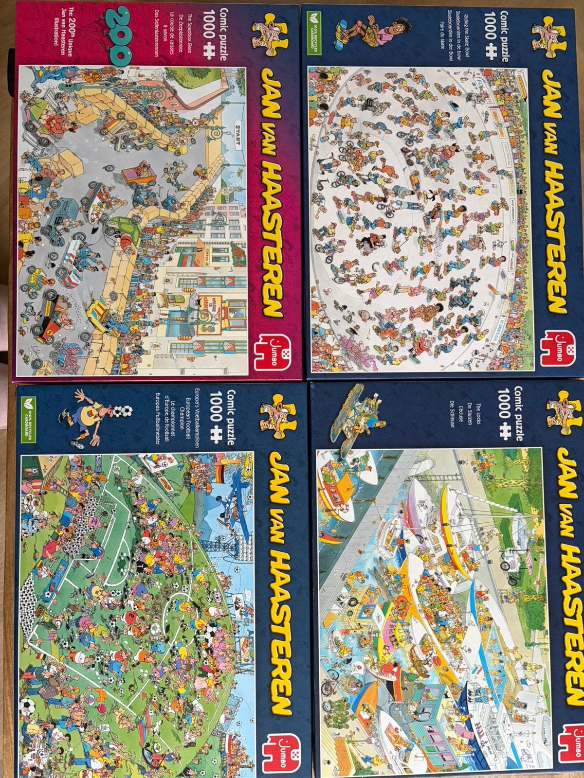 Jan van haasteren puzzels 1000 stukjes, Ophalen, 500 t/m 1500 stukjes, Zo goed als nieuw