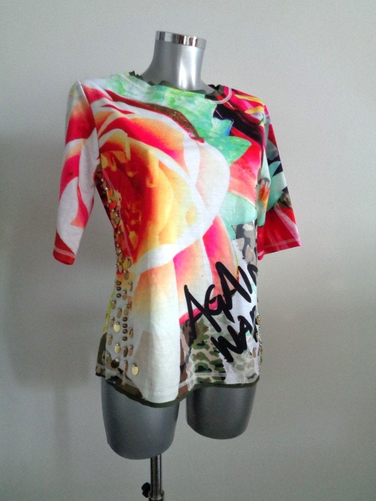 Fracomina longsleeve met pailletten en kralen, small, Nieuw, Fracomina, Overige kleuren, Nieuw, Ophalen of Verzenden