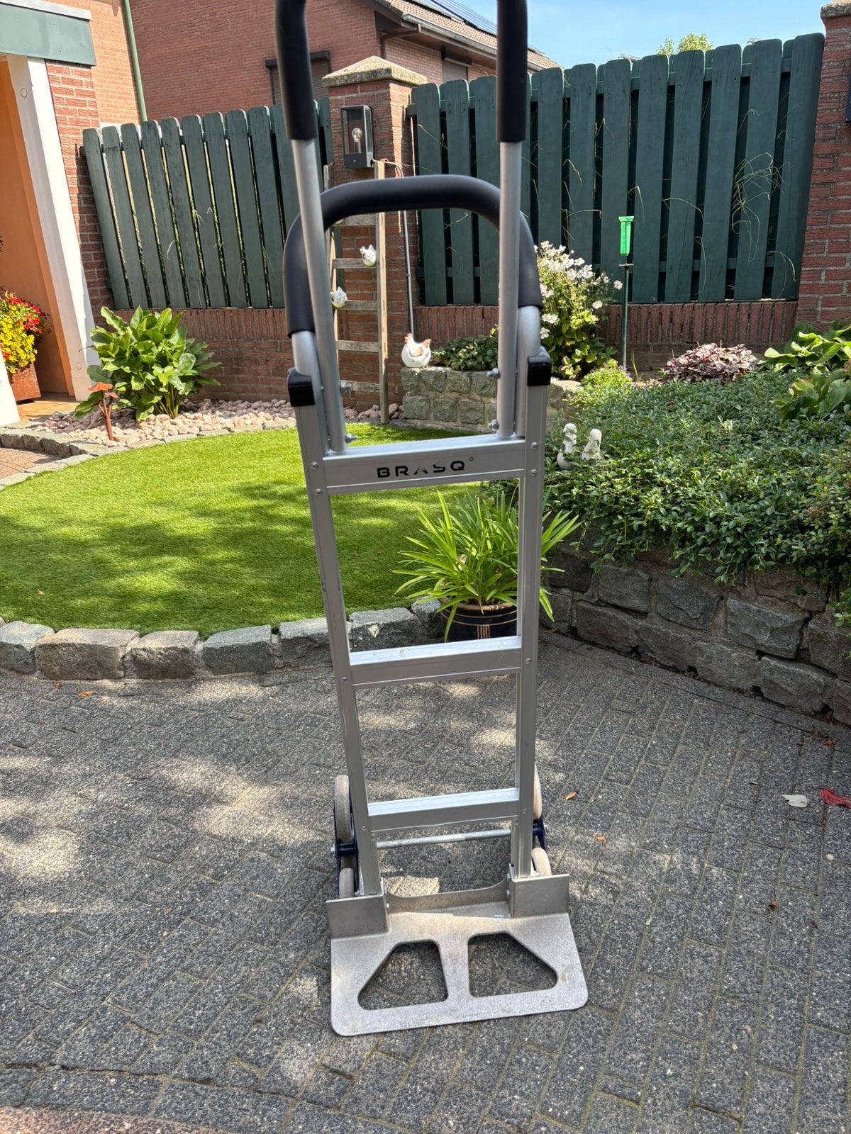 Aluminium trappen steekwagen, Doe-het-zelf en Verbouw, 100 liter of meer, Ophalen, Gebruikt, Steekwagen