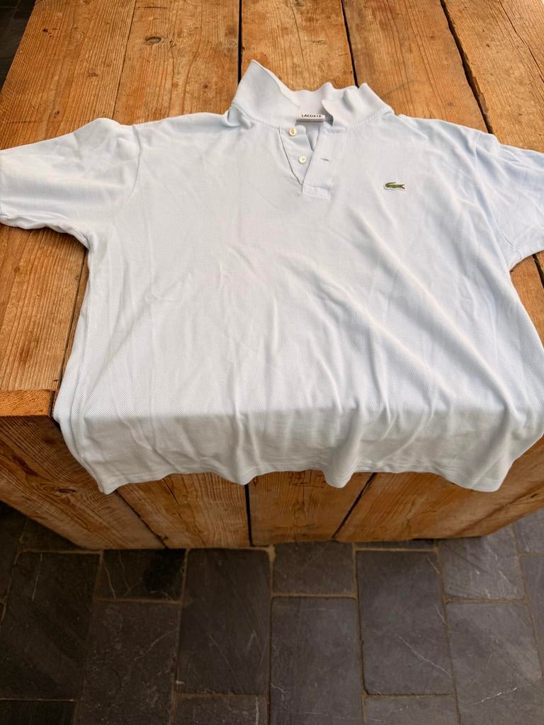 Lacoste polo lichtblauw mt 7, Verzenden, Zo goed als nieuw, Maat 56/58 (XL), Blauw