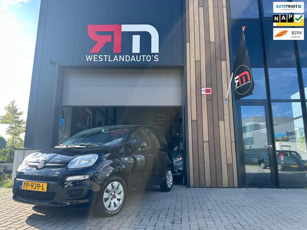 Fiat Panda 0.9 TwinAir Popstar airco NAP isofix 2 sleutels N, Voorwielaandrijving, Stof, Panda, Zwart