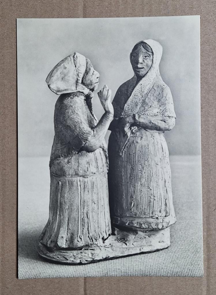 Mendes da Costa - Twee Amsterdamse visvrouwen. Kröller-M., Ophalen of Verzenden, 1960 tot 1980, Ongelopen, Overige thema's