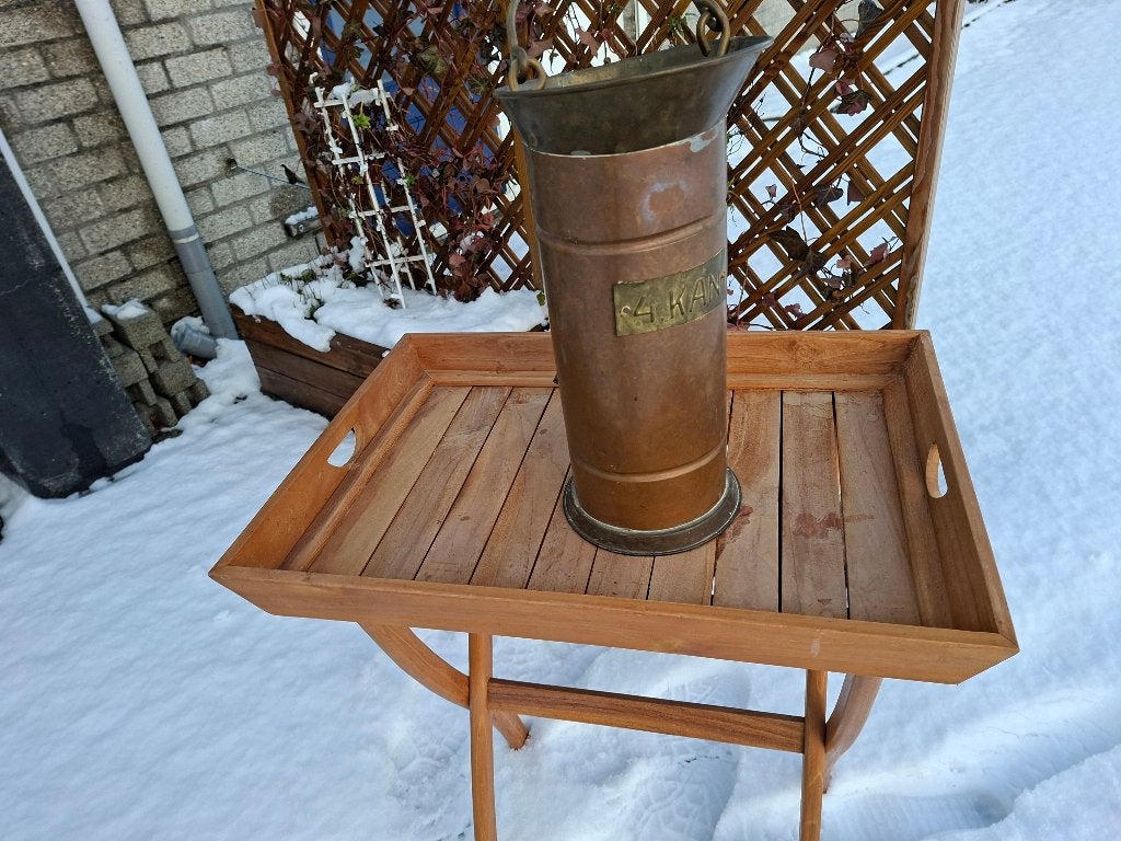 antieke koperen kolenkit / paraplubak, Ophalen of Verzenden