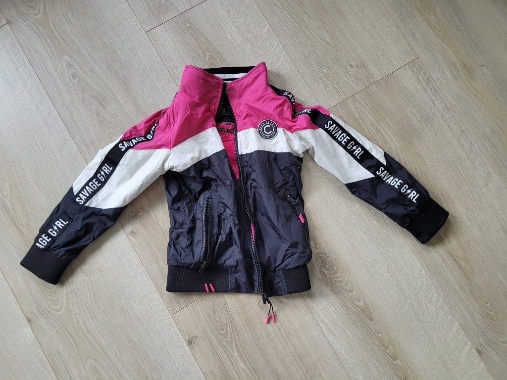 Cars Jeans zomerjas zwart/wit/roze kids maat 116, Meisje, Ophalen of Verzenden, Zo goed als nieuw, Cars Jeans