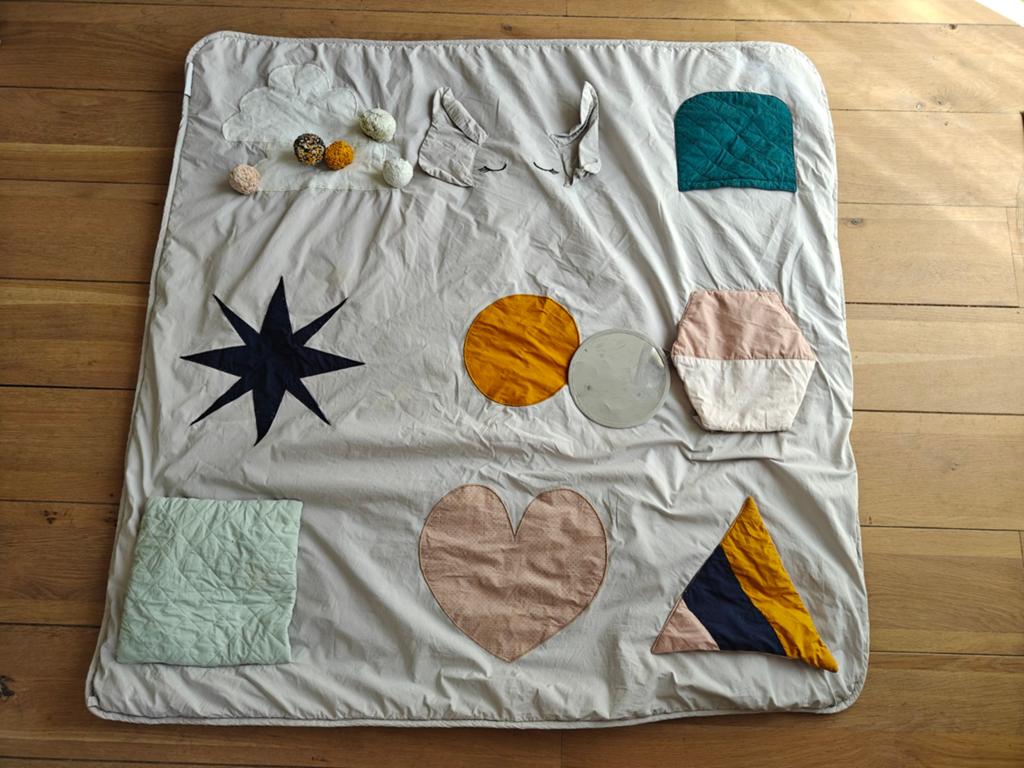 Speelkleed van Liewood, grijs met verstopte diertjes, Ophalen of Verzenden