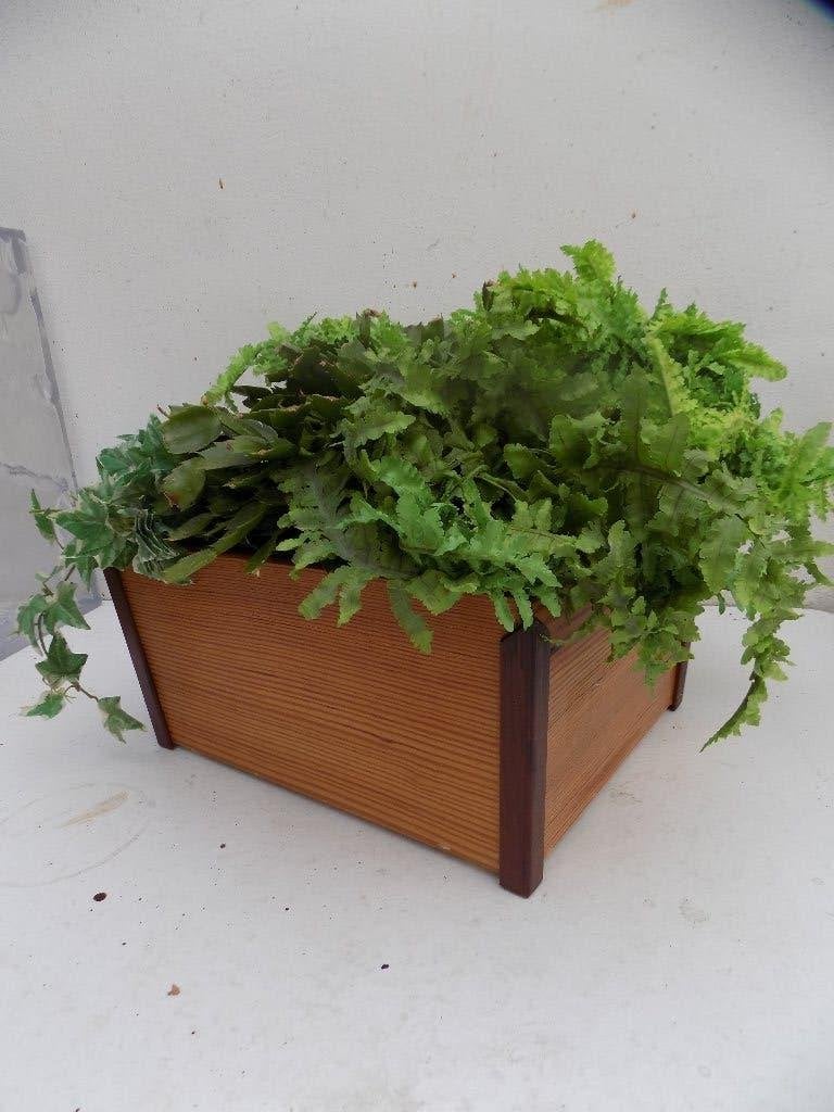 Bak voorraadbak plantenbak hout coromandel hoeken, 25 tot 40 cm, Overige materialen, Rond, Ophalen of Verzenden