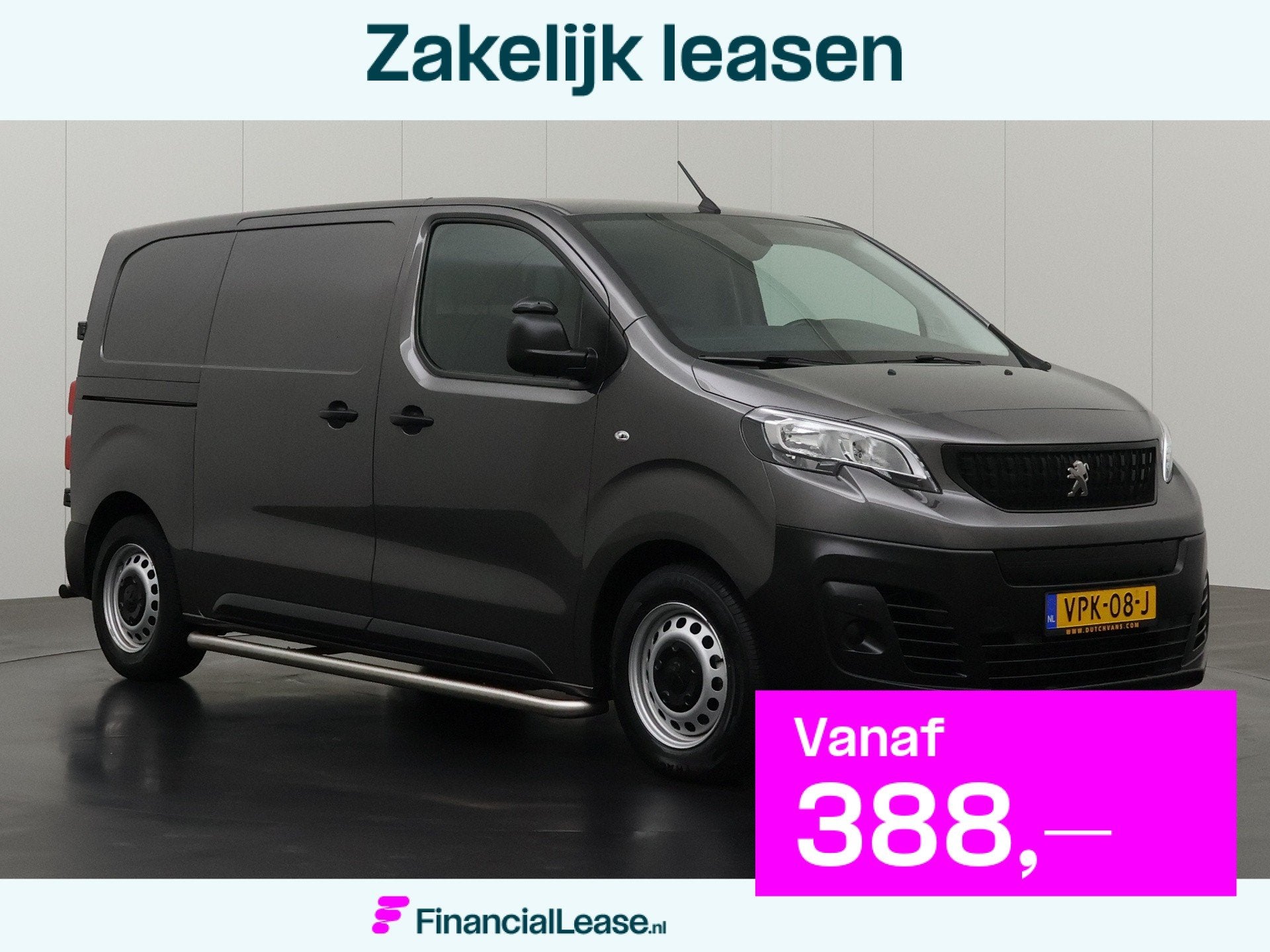 Peugeot e-Expert Lang Premium 75 kWh | Elektrisch | SOH 91,3, Dealer onderhouden, Gebruikt, 75 kWh, 2 stoelen