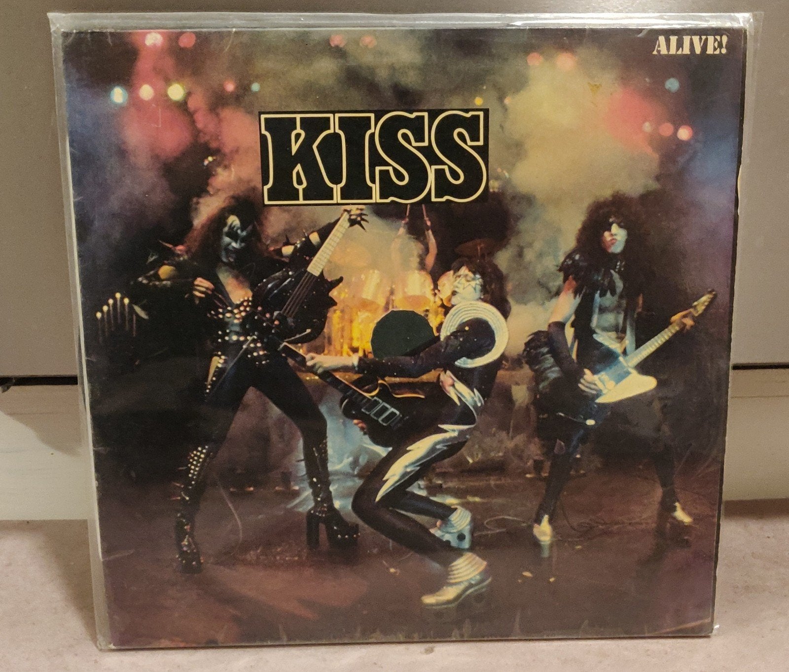 Lp Kiss Alive 2 lp bleu label, Ophalen of Verzenden