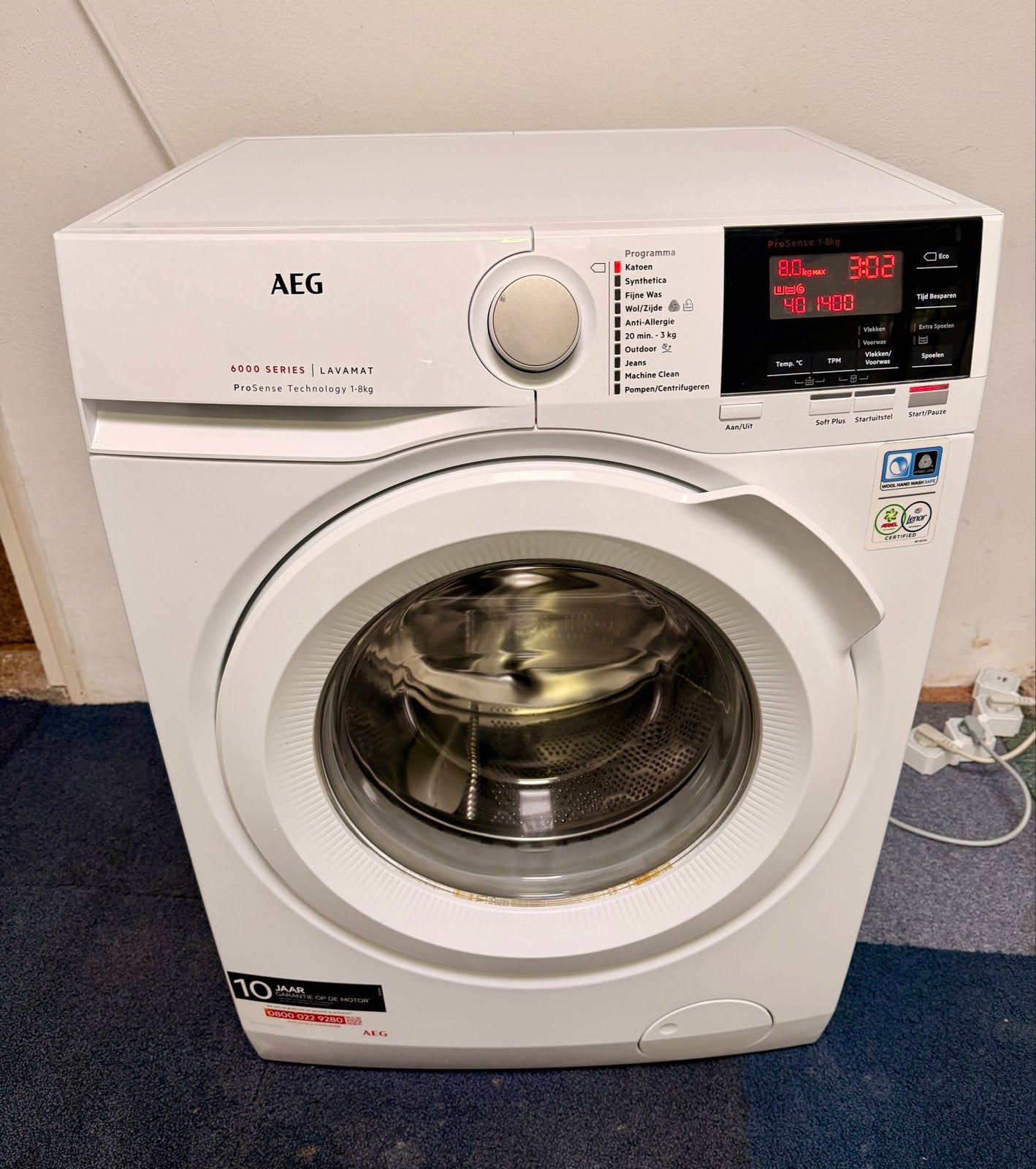 AEG 6000 SERIES LAVAMAT Wasmachine 8kg 1400 toeren