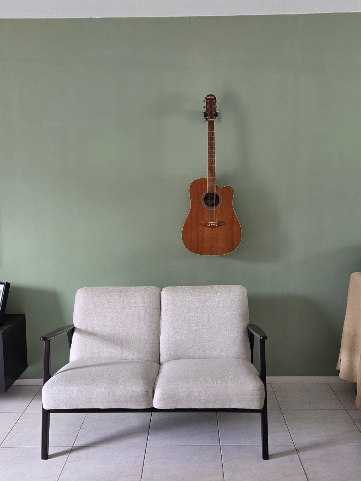 Ikea Ekenaset 2-zitsbank lichtbeige, Ophalen, Zo goed als nieuw, 75 tot 100 cm, Tweepersoons