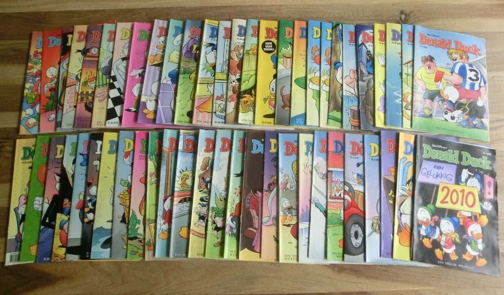 Donald Duck jaargang 2010 de delen 1 t/m 52 compleet, Complete serie of reeks, Ophalen of Verzenden, Gelezen
