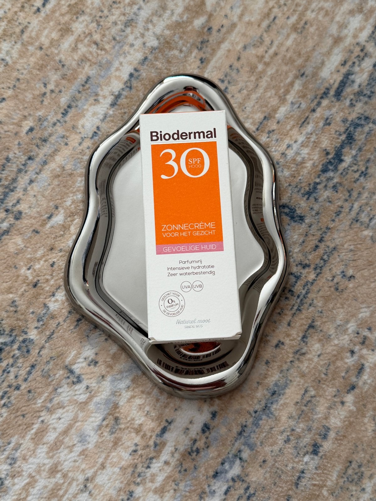 Biodermal Sensitive Skin Face Sunscreen SPF 30+ – 50ml, Ophalen of Verzenden, Zo goed als nieuw, Gehele gezicht