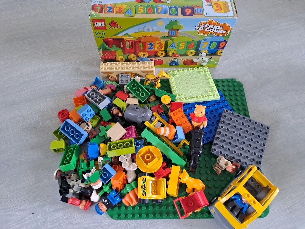 duplo met trein, Kinderen en Baby's, Gebruikt, Overige thema's, Ophalen of Verzenden, Duplo