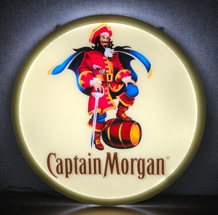 Mooie CAPTAIN MORGAN LED reclame verlichting lamp lichtbak, Verzamelen, Ophalen of Verzenden, Nieuw, Lichtbak of (neon) lamp