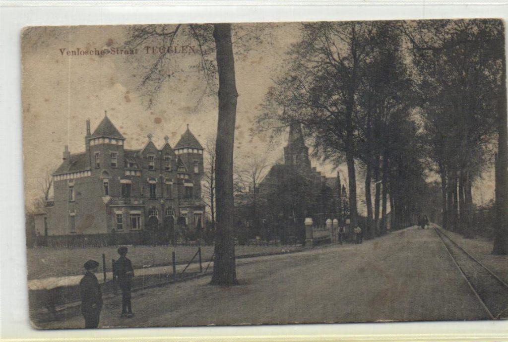 x6159 venloschestraat tegelen tramrails vts, Verzenden, Voor 1920, Limburg