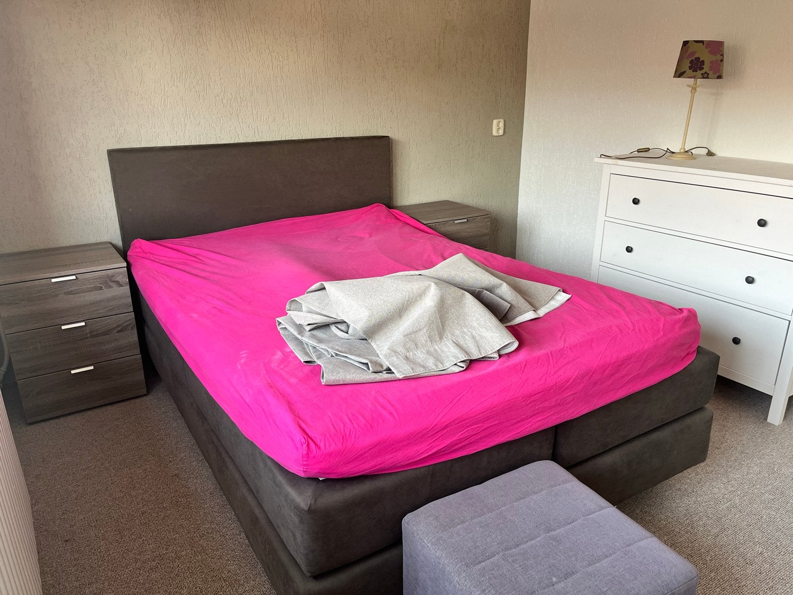 Gratis af te halen in amersfoort 2 pers boxspring, Gebruikt, Tweepersoons, Ophalen of Verzenden, Overige maten