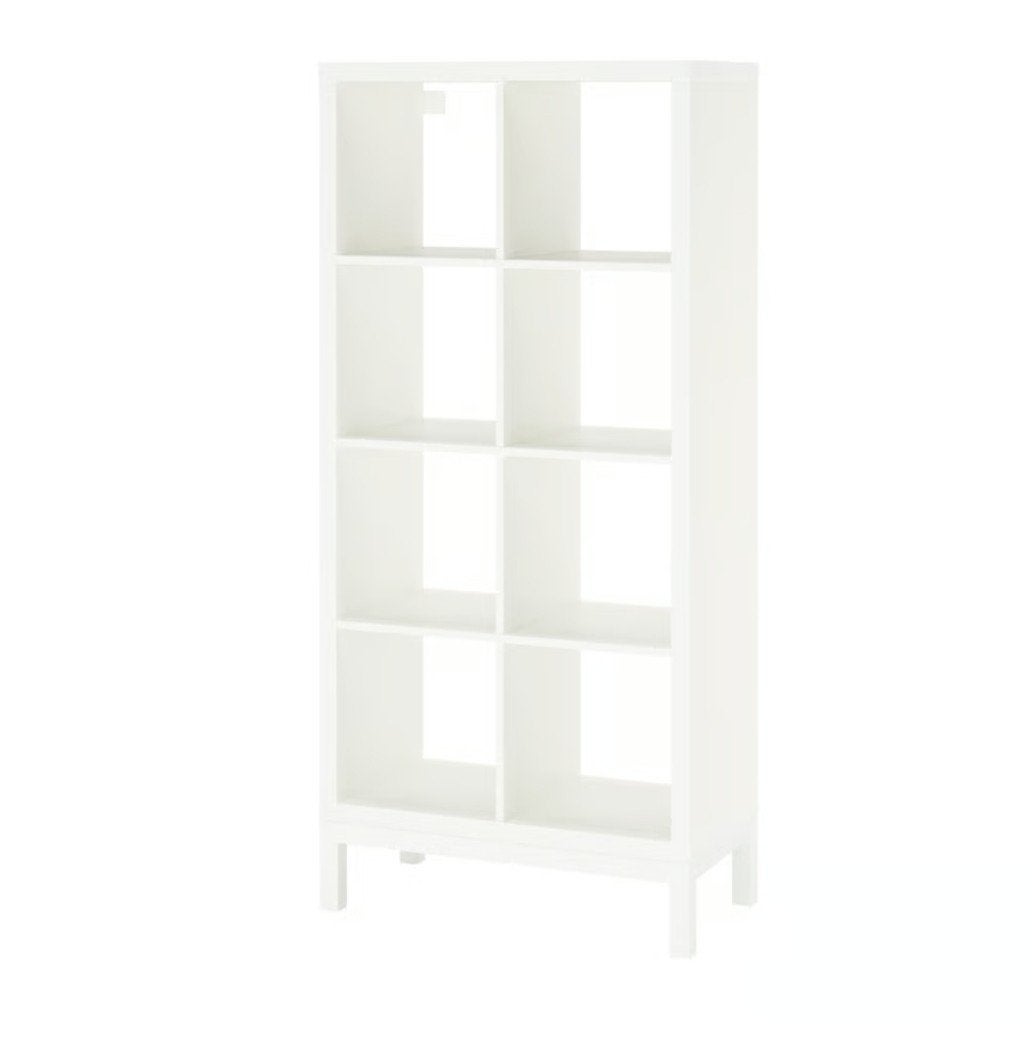 Kallax kast met 8 Vakken met onderframe, Ophalen, Gebruikt, Modern, Scandinavisch, 50 tot 100 cm