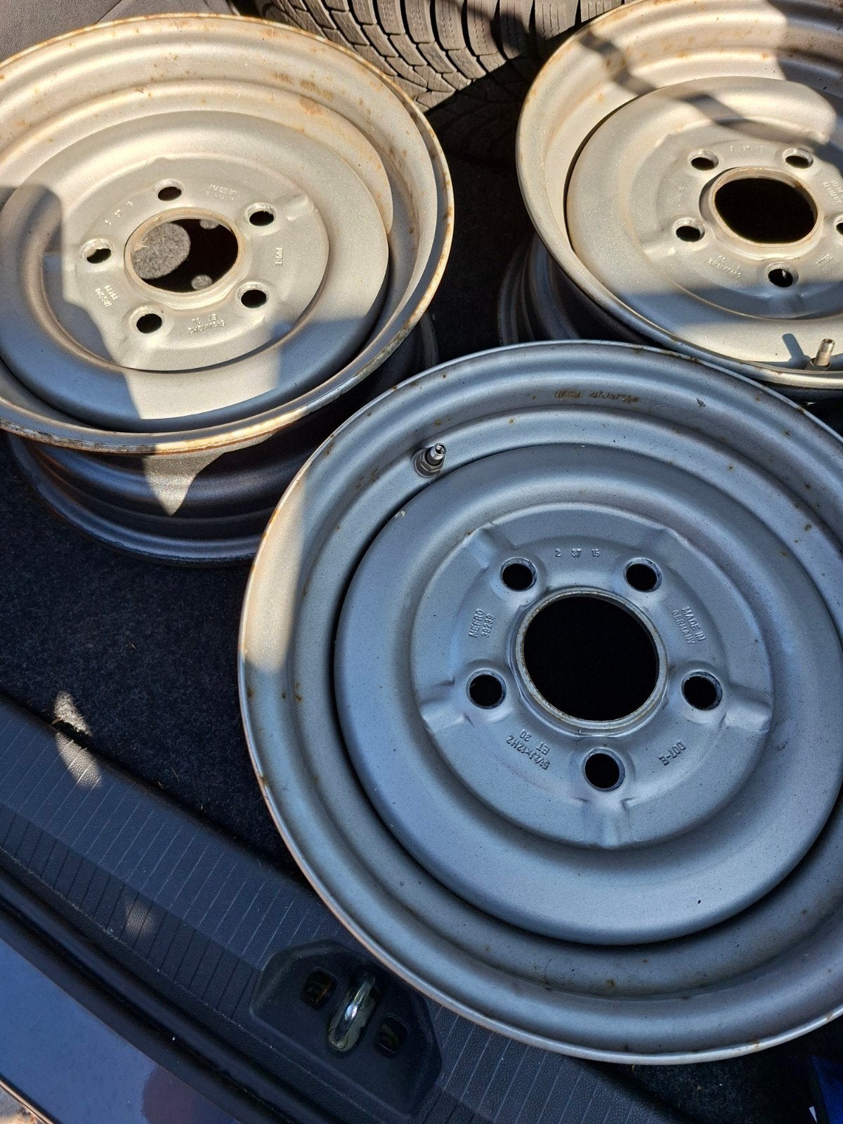 4 stuks aanhangwagen velgen 5.5Jx12H2 ET30, Auto diversen, Ophalen, Gebruikt