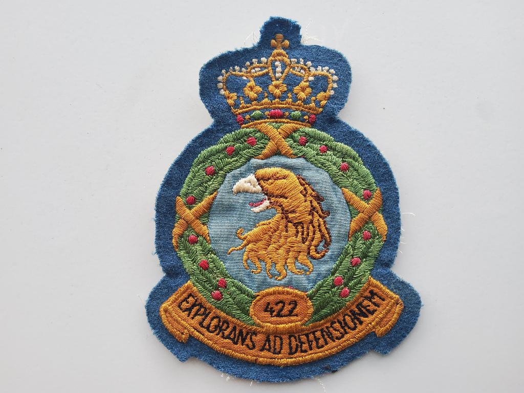 Klu RNLAF 422 SQUADRON PATCH, Verzamelen, Luchtvaart en Vliegtuigspotten, Verzenden, Zo goed als nieuw, Patch, Badge of Embleem