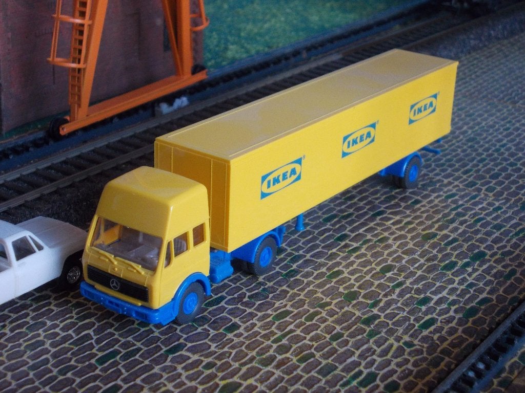 Mercedes Benz NG 1619 Top Sleeper- Wiking IKEA, Ophalen of Verzenden, Zo goed als nieuw, Bus of Vrachtwagen, Wiking