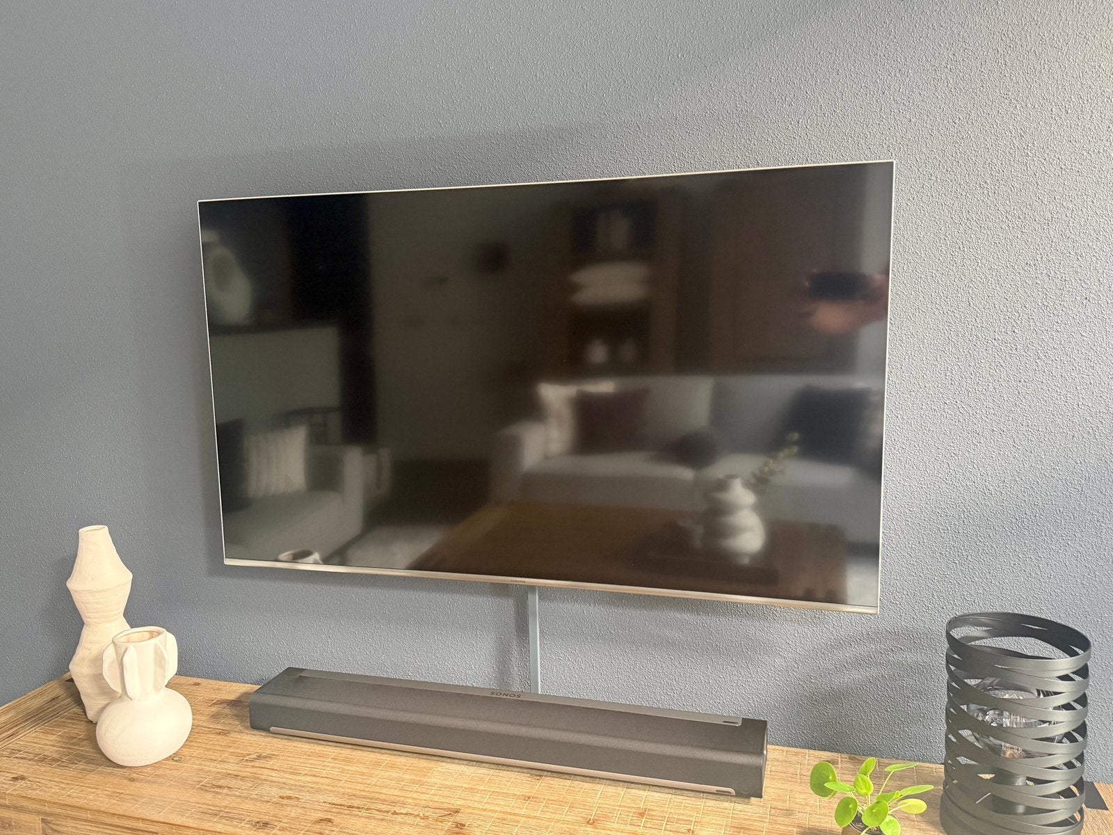 Samsung QLED 55” QE55Q6F Zilver, Ophalen, 100 Hz, Samsung, 100 cm of meer