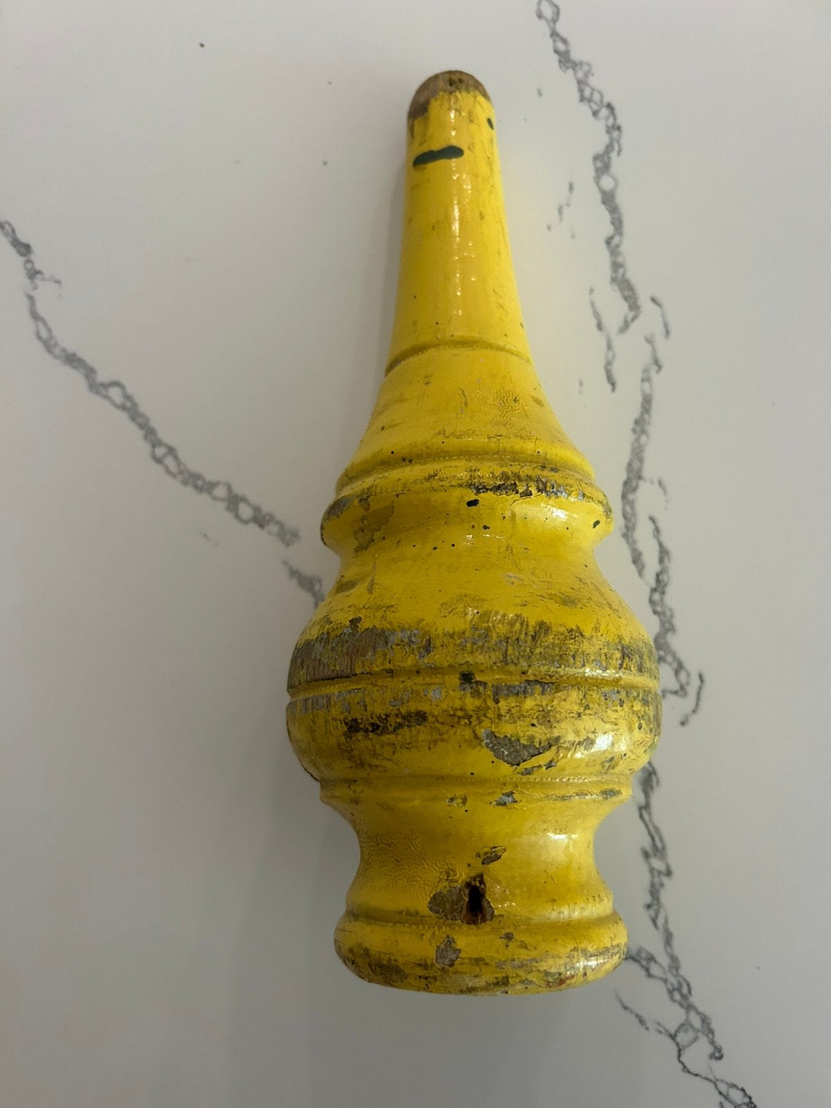 Vlaggenstok kop vintage uniek!, Ophalen of Verzenden, Gebruikt