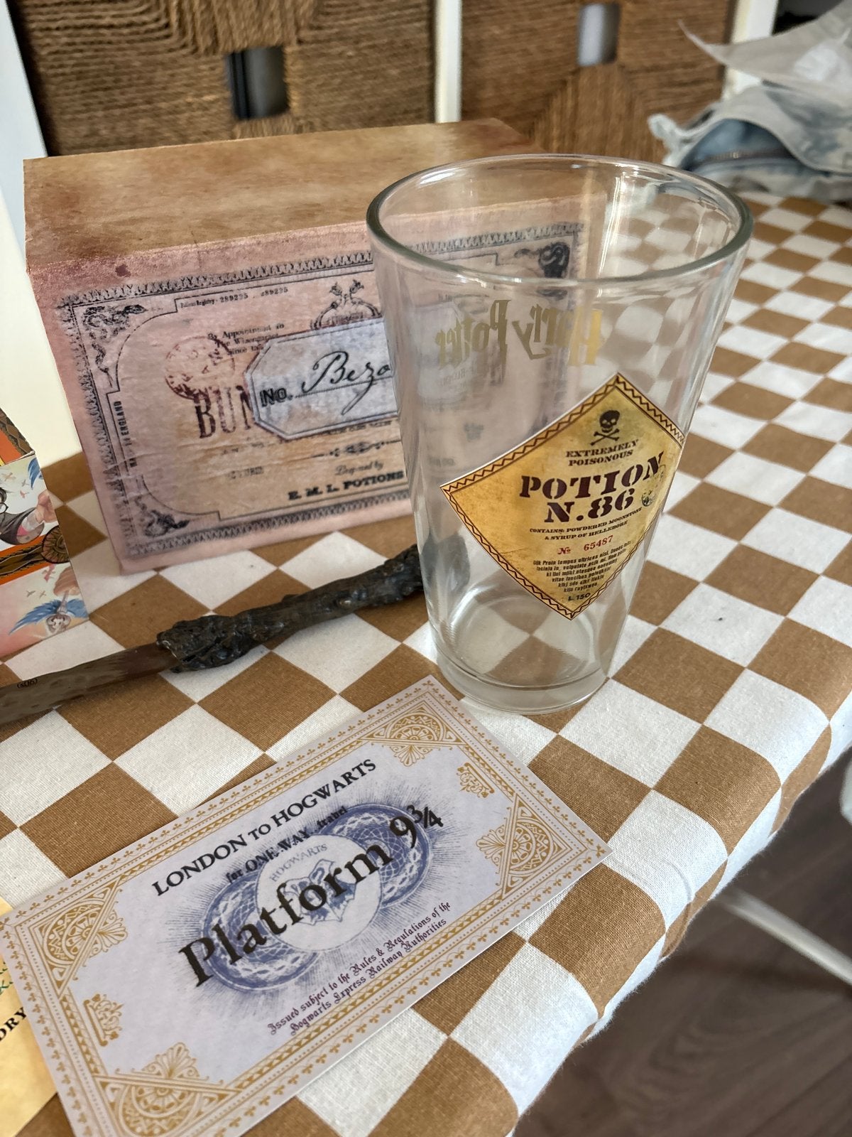 Harry Potter Fan Collectie: Toverstaf, Ticket, Beker & Meer, Verzamelen, Harry Potter, Ophalen of Verzenden, Zo goed als nieuw