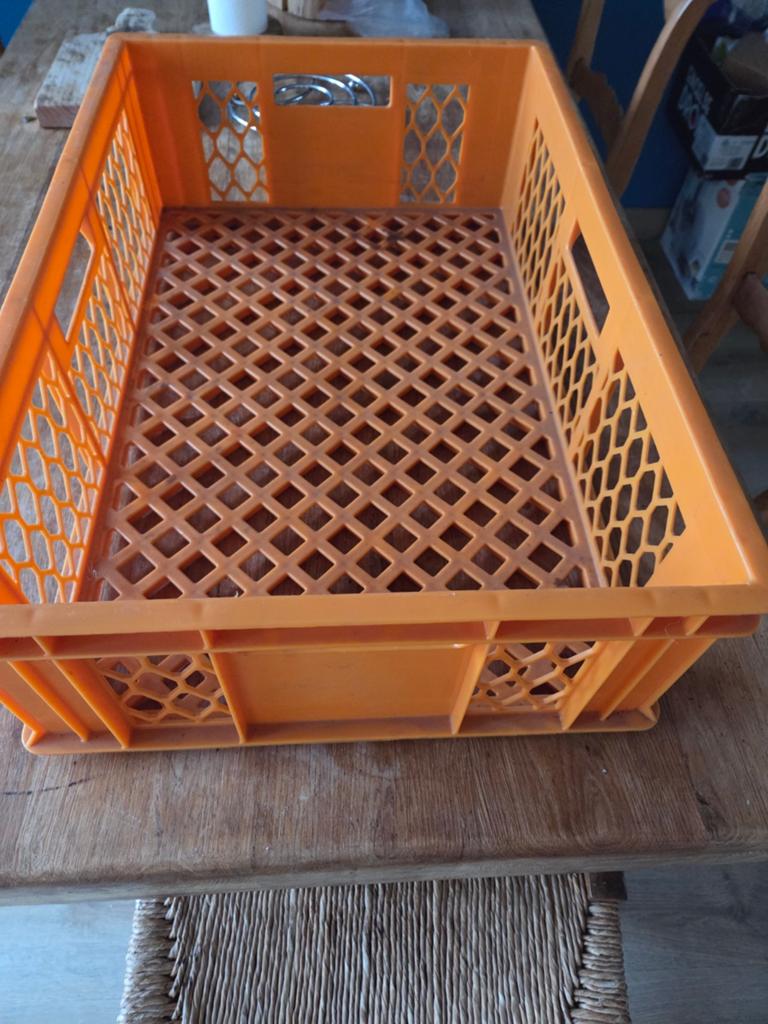 Gratis af te halen: Oranje krat 60x40x17cm (LxBxH), Ophalen